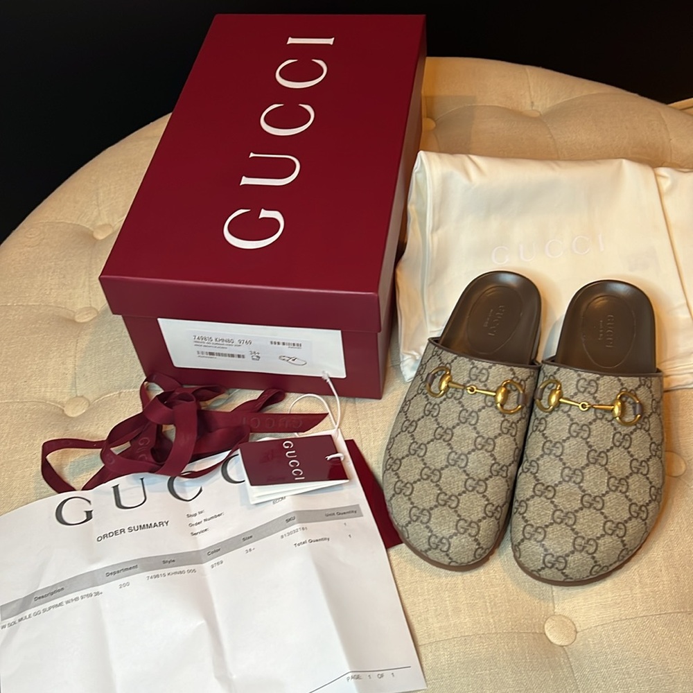 Gucci Horsebit Slipper GG Monogram
